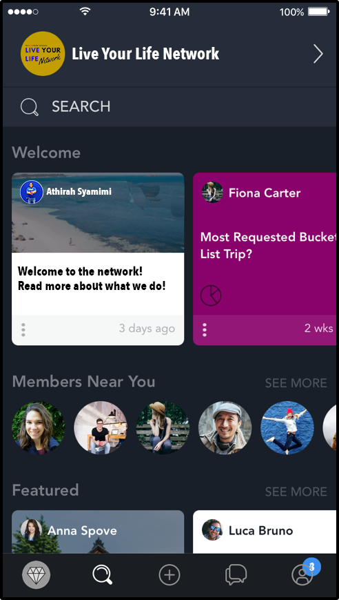 Live Your Life Network - Connect, Learn and Live